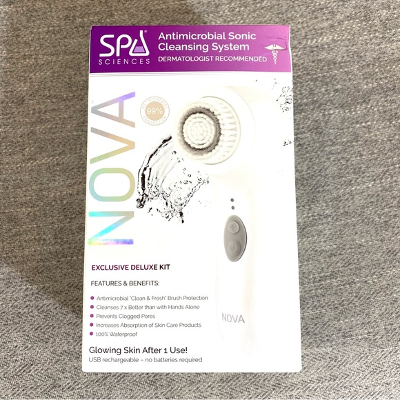 NOVA antimicrobial cleansing brush for face, NEW in box! - Picture 3 of 13